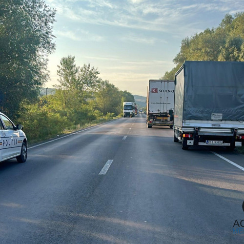 Accident rutier mai puțin obișnuit în Hinova