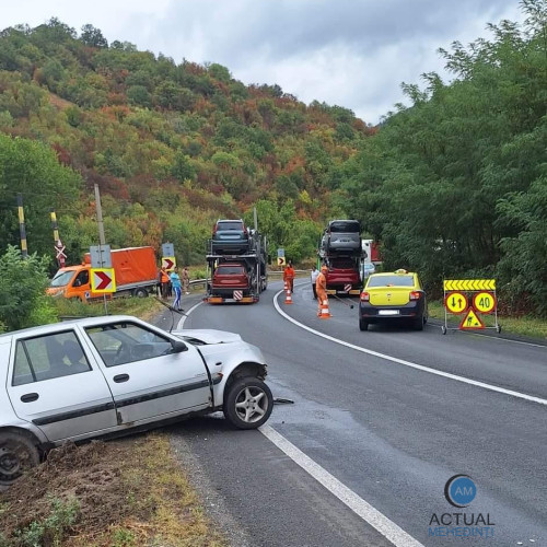 Accidente pe DN 6: Circulația între Topleț și Băile Herculane este blocată