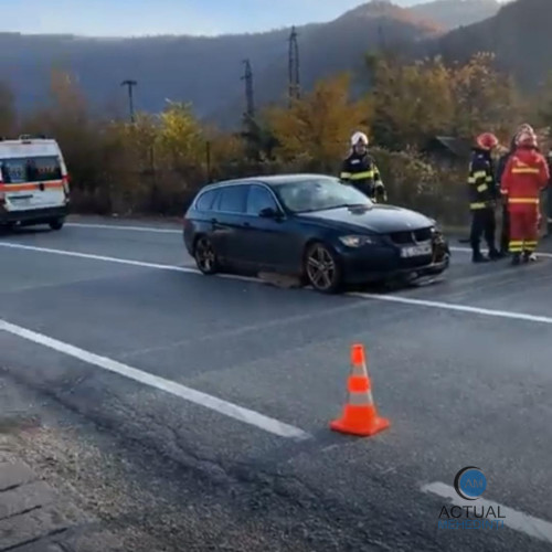 Accident pe DN6, în zona Valea Cernei