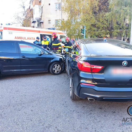 Accident rutier la intersectia Splai Mihai Viteazu - Crisan