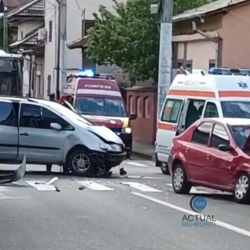 Accident rutier la intersectia Maresal Averescu - Mihai Eminescu