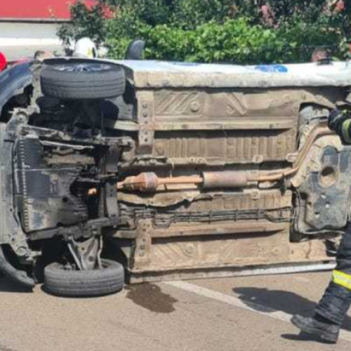 accident rutier la Dorohoi: șapte persoane implicate și trei copii la spital