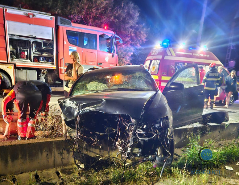 Un accident rutier la Recea pe DN 56A: patru victime, dintre care doi adulți și doi minori