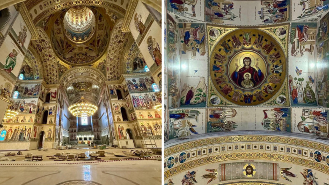 O lună până la inaugurarea Catedralei Mântuirii Neamului: primele imagini din interior