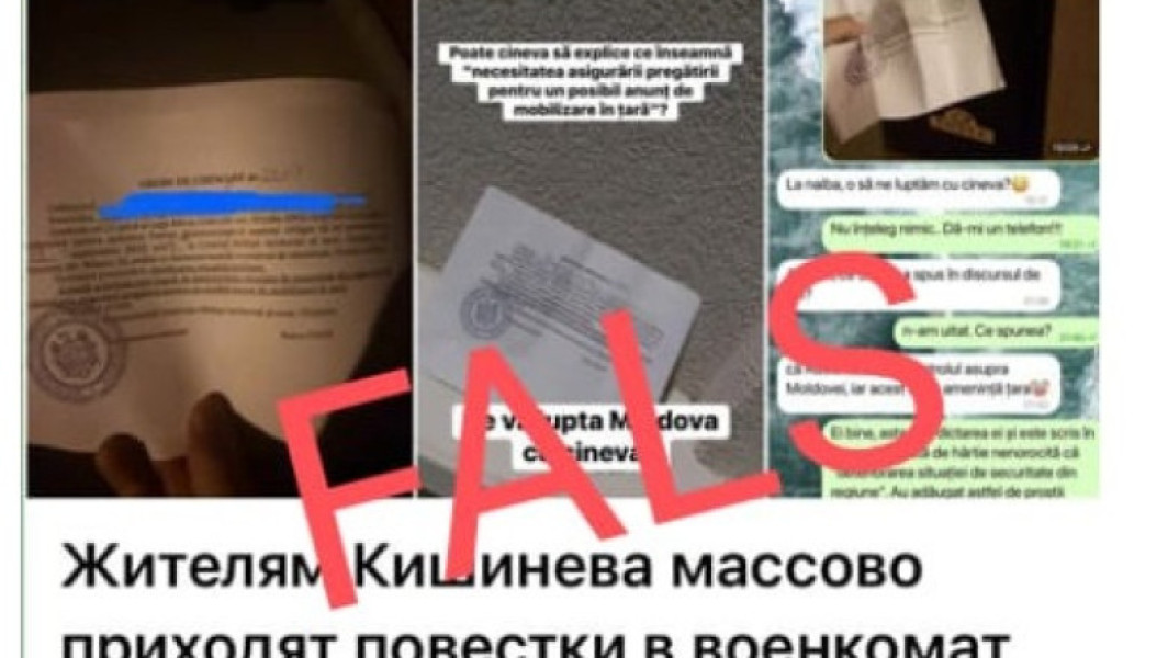 Ministerul Apărării din Moldova demontează falsurile despre chemările militare