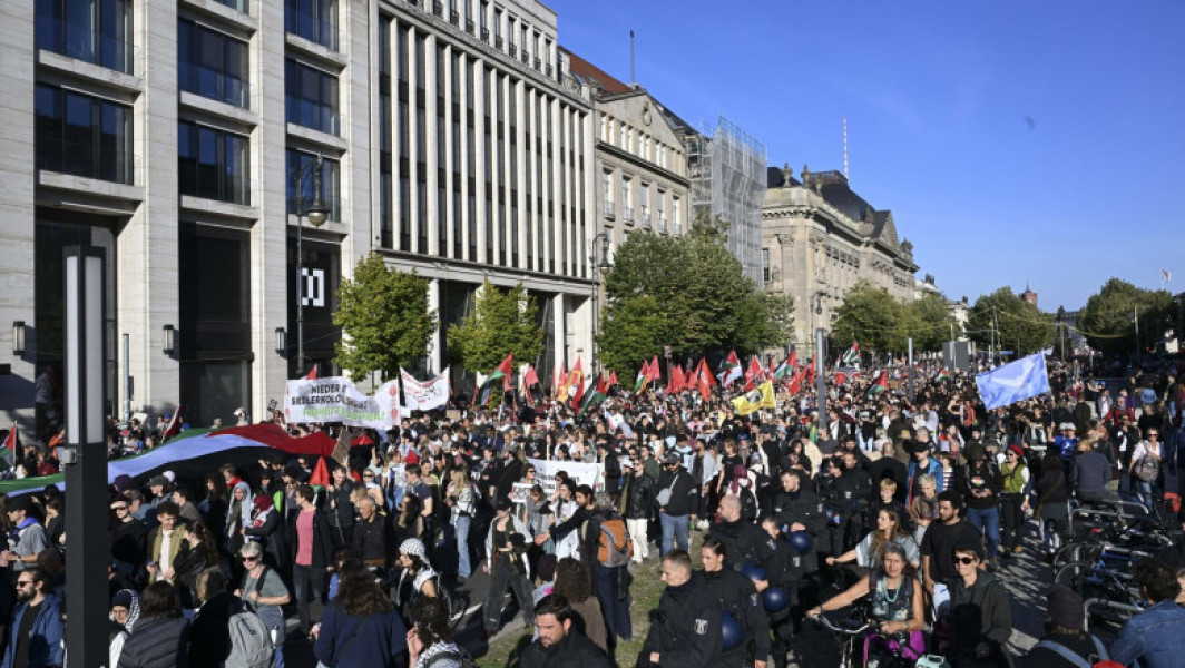 Circa 50.000 de persoane au protestat la Berlin pentru oprirea genocidului în Gaza