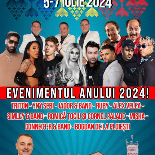 Festivalul Gogosu din Mehedinti va avea loc in perioada 5 - 7 iulie 2024